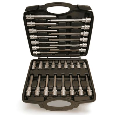 Innensechskant Stecknuss Set 30 teilig 1/2 Zoll für Werkstatt und Montage