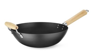 Wok mit Holzgriff, HENDI, âŒ€324x565mm