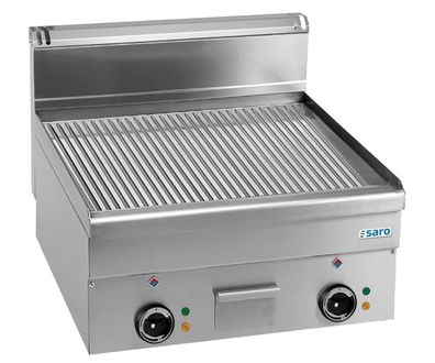 Saro SARO Elektrogrillplatte, gerillt, ufti.,600x600, EFT66R