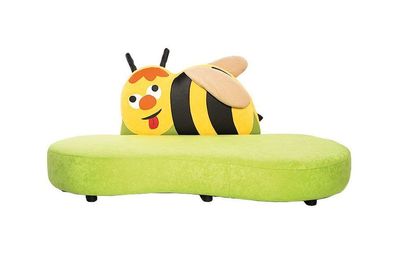 Kindergarten Kindersofa Biene, unstleder Vorschule