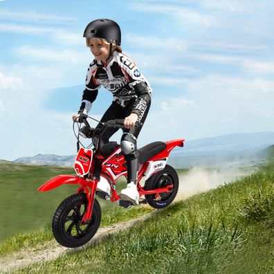 Kinder Elektro-Motorrad 12 Zoll | 16 km/h | 12 km Reichweite | Doppelscheibenbremse