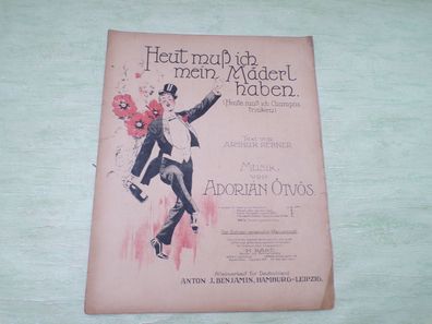 Heut muß ich mein Mädel haben Champus trinken Arthur Rebner Adorjan Ötvös Benjamin