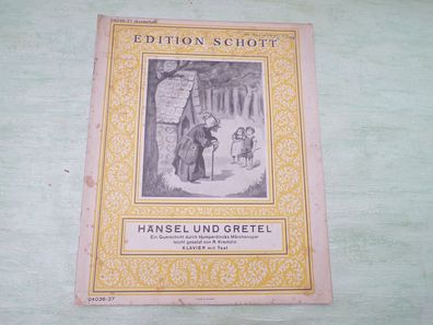 Sonderheft Edition Schott Hänsel und Gretel Humperdinck Märchenoper Krentzlin Klavier
