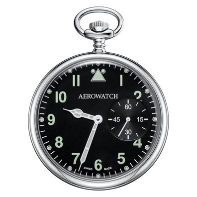 Aerowatch 50832 AA02 Taschenuhr Lépine Flieger Handaufzug 48,5mm