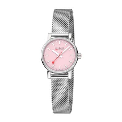 Mondaine Damenuhr rose MSE.26130. SM evo2 Petite 26mm Saphirglas