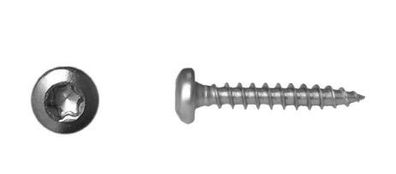 4 x 25 mm Spanplattenschrauben Pan Head TX Edelstahl A2 25 Stück