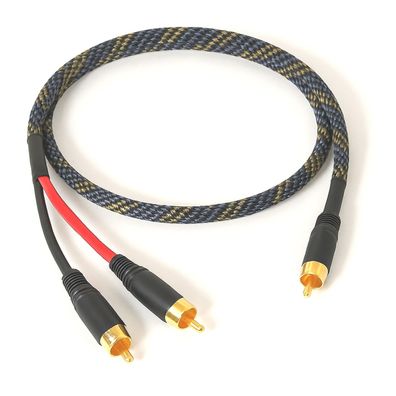 audio-IN "sUBy" / HighEnd Cinch-Y-Kabel speziell für Subwoofer / OFC / sNAKE