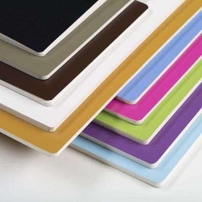 Leuchtturm Lila, Jottbook Medium, kariert