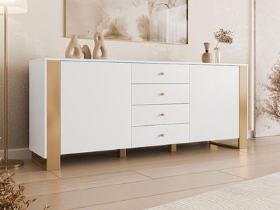 Kommode Loutio 2D4SZ Kollektion Sideboard Schrank Wohnzimmer Kommode M24