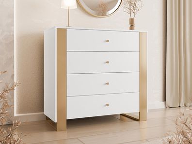 Kommode Loutio 4SZ Kollektion Sideboard Schrank Wohnzimmer Kommode M24
