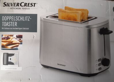 SILVERCREST® Doppelschlitz-Toaster Brotröster STE 850 E1 silber oder rot
