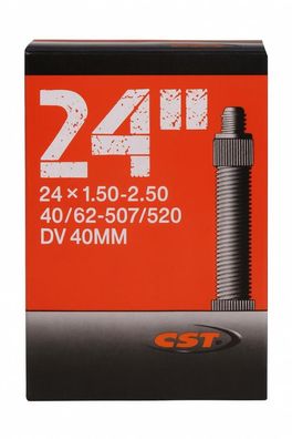 CST Fahrradschlauch 24" 40/62-507/520 DV 40mm Citybike MTB Trekking