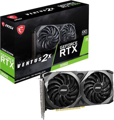 MSI GeForce RTX 3060 VENTUS 2X 12G OC, Gaming Grafikkarte