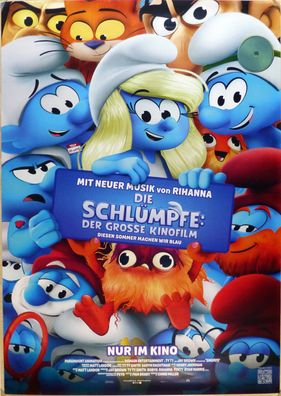 Die Schlümpfe: Der grosse Kinofilm - Original Kinoplakat A1 - Hauptmotiv - Filmposter