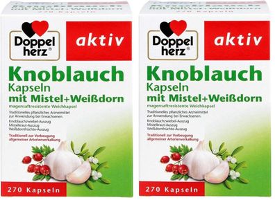 Doppelherz Knoblauch Kapseln 2x270 Stk Nahrungsergänzungsmittel (KK1033,99)