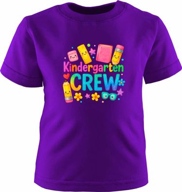 Kinder Geburtstagsshirt kurzarm bedruckt mit Kindergarten Crew