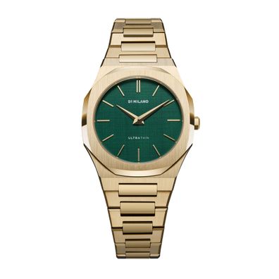 D1Milano - UTBL18 - Ultra dünnes Armband 34 mm - Emerald