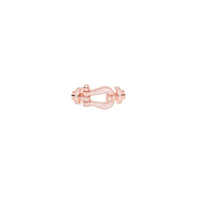 Fred - 0B0049 - Kraft 10 Schnalle in Roségold- und großen Modelldiamanten erzwingen