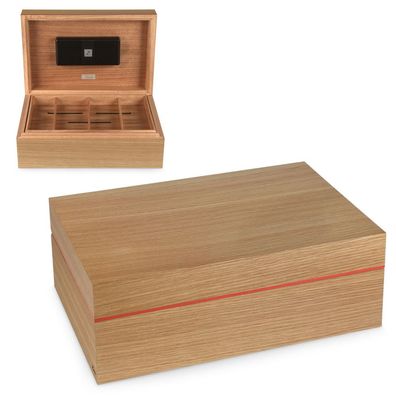 Zino Humidor Z80 Eiche & Rot für bis zu 80 Zigarren