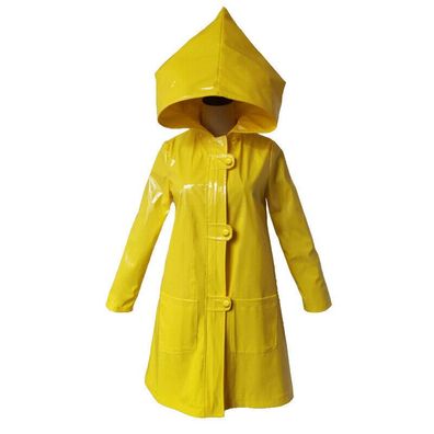 Cosplay Little Nightmares Six Kostume Halloween Gelb Regenmantel Robe Umhang