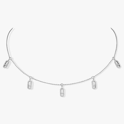 Messika - 12150 -WG - Move One Pavé Drop Anhänger Choker
