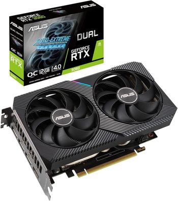 ASUS Dual GeForce RTX3060 12G V2 OC Edition Gaming Grafikkarte