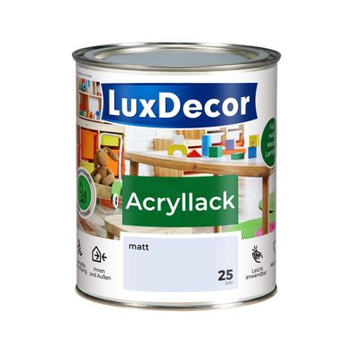 Holzlack Acryllack 750ml Matt (25) Violette Lichtung Lack Spielzeuge Metall Möbel