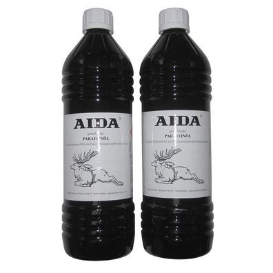 Petroleum 2 x1 Liter, Lampenöl Aida, hochrein, geruchlos, hochwertig, rußfrei