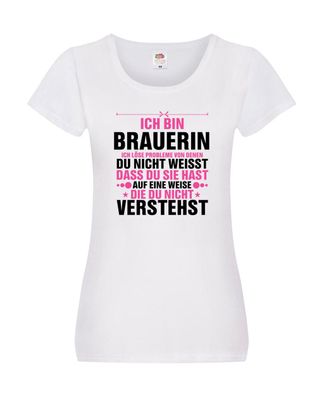 Löse Probleme: Brauerin | Bier Brauerin | Brauerei Damen Shirt Weiß
