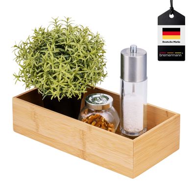 bremermann Aufbewahrungsbox, aus Bambus, ca. 30 x 7,5 x 15 cm