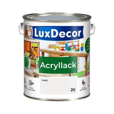 Acryllack Matt (26) Mandel-Mousse 2,2L Buntlack Holzlack Spielzeuge Metall Möbel