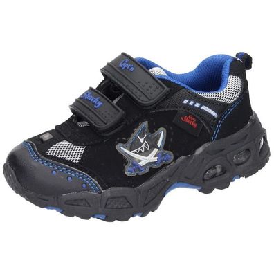Capt´n Sharky Halbschuhe schwarz blau 430555 Blinki Jungen