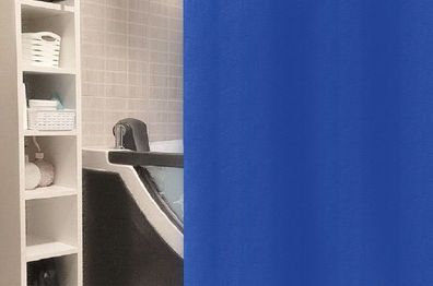 Decoline Vinyl Duschvorhang Standard Blau 180x200cm