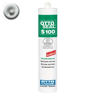 AKTION - Ottoseal S 100 Sanitär-Silicon Flashgrau Kartusche MHD: 05/25