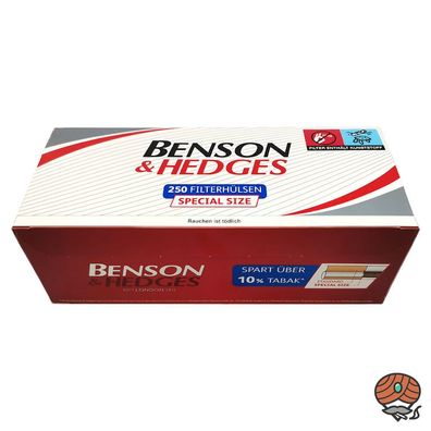 Benson & Hedges Extra Filterhülsen 250 Stück