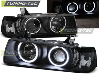 BMW E36 CCFL Scheinwerfer Cabrio+Coupe in Schwarz Bj.1992-1998