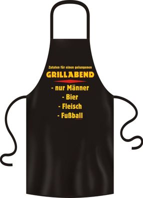 Grillschürze, Kochschürze, Küchenschürze, Grillabend, Rahmenlos® 2948