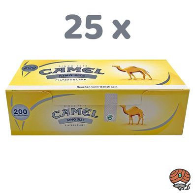 5.000 Camel King Size Filterhülsen (25 Pack à 200 Stück)