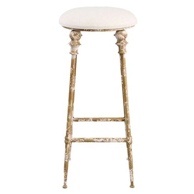 Clayre & Eef Barhocker Ø 34x78 cm Braun Eisen (Gr. Ø 34x78 cm)