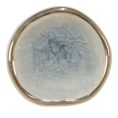 Clayre & Eef Türknauf 4x3x4 cm Blau Weiß Keramik (Gr. 4x4x3 cm / S3 cm)