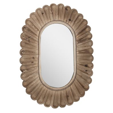 Clayre & Eef Spiegel 73x104 cm Braun Holz (Gr. 73x4x104 cm)