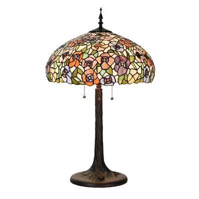 Clayre & Eef Tiffany Tischlampe Ø 46x72 cm Grün Glas