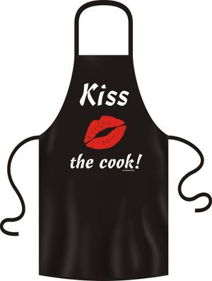 Grillschürze, Kochschürze, Küchenschürze, Kiss the Cook, Rahmenlos® 2960