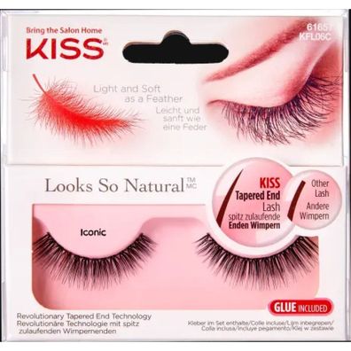 KISS Künstliche Wimpern Looks So Natural Iconic (1 Paar), 2 St