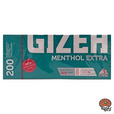 200 Gizeh Menthol Extra Filterhülsen