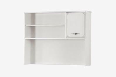 Schreibtischaufsatz Pearl in Weiß