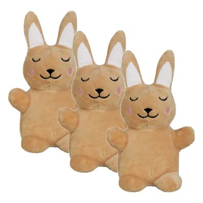 Aumüller Katzenspielzeug Baldi Bunny, 3er Set - Plüschtier zum Schmusen mit Baldri