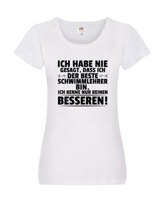 Der Beste Schwimmlehrer | Lehrer | Schüler | schwimmen Damen Shirt Weiß