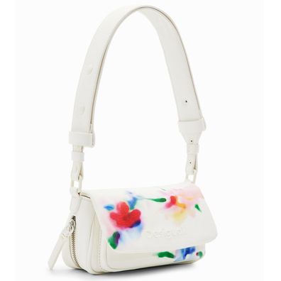 Desigual Damen Schultertasche Liquidflower Tromso blanco roto