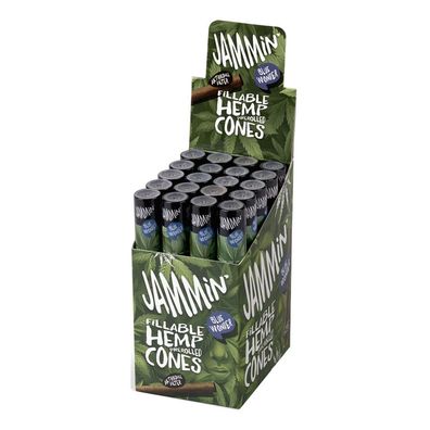 Jammin' Hemp Cone Blue Wonder - Beerengeschmack mit Aktivkohlefilter 20 Stück